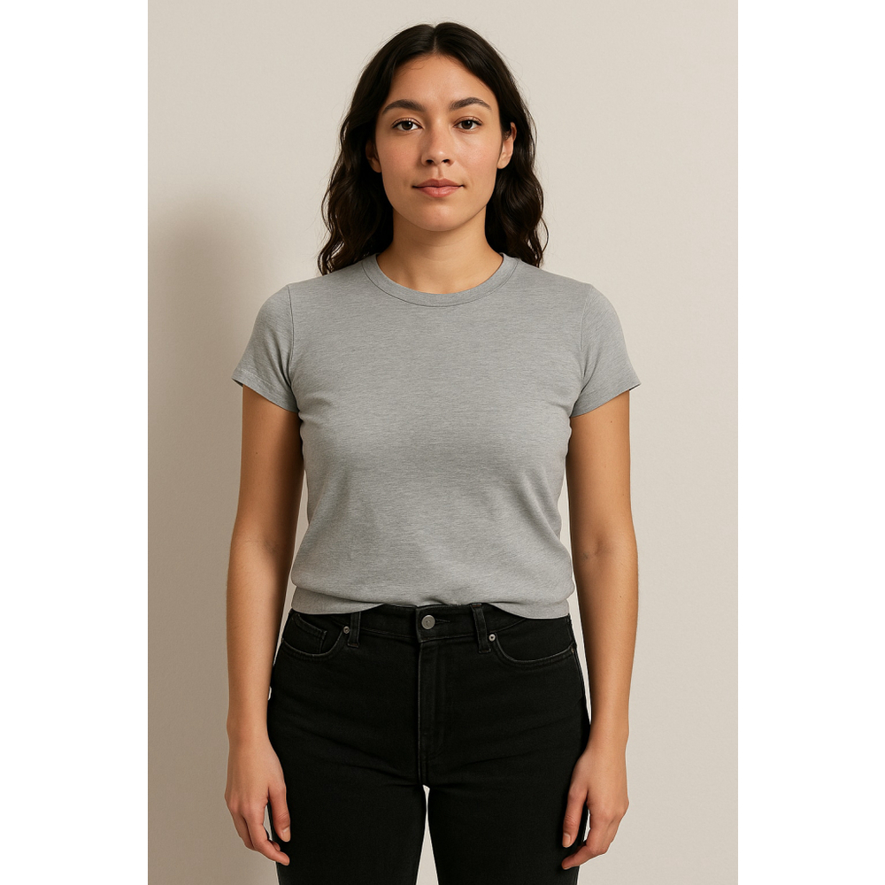 Minimalist Fitted Gray Tee Uniqlo XL Soft Cotton Blend